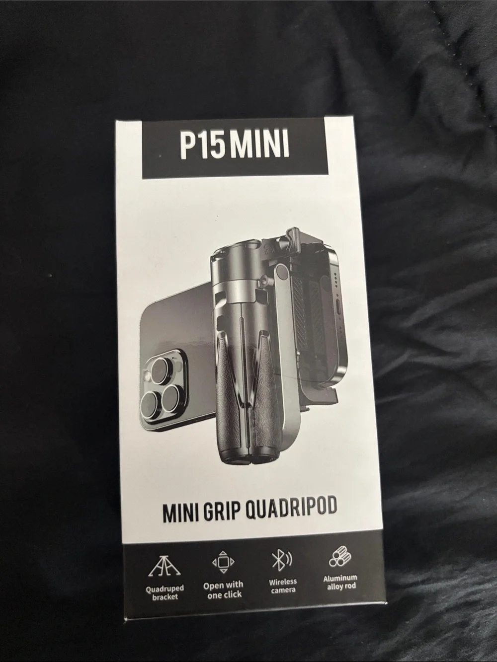 P15 MINI Mini Grip Quadripod Tripod - Black